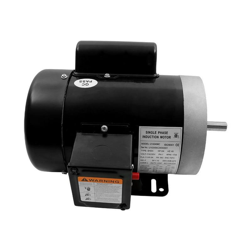 DURAFORCE 3/4 HP Electric motor 56C Single Phase tefc 115/230 Volt 1800 RPM 56C