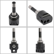 DURAFORCE 8Pieces Indexable 3/4" Boring Bar Set+3" Boring head R8 Shank Dial Reading 0-100