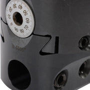 DURAFORCE 8Pieces Indexable 3/4" Boring Bar Set+3" Boring head R8 Shank Dial Reading 0-100