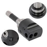 DURAFORCE 8Pieces Indexable 3/4" Boring Bar Set+3" Boring head R8 Shank Dial Reading 0-100