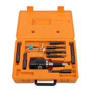 DURAFORCE 8Pieces Indexable 3/4" Boring Bar Set+3" Boring head R8 Shank Dial Reading 0-100