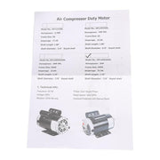 DURAFORCE 5 HP 1Phase Compressor Duty Electric Motor 230V 3450RPM 56HZ/143T 7/8'' Shaft