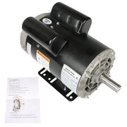 DURAFORCE 5 HP 1Phase Compressor Duty Electric Motor 230V 3450 RPM 56HZ143T 7/8'' Shaft