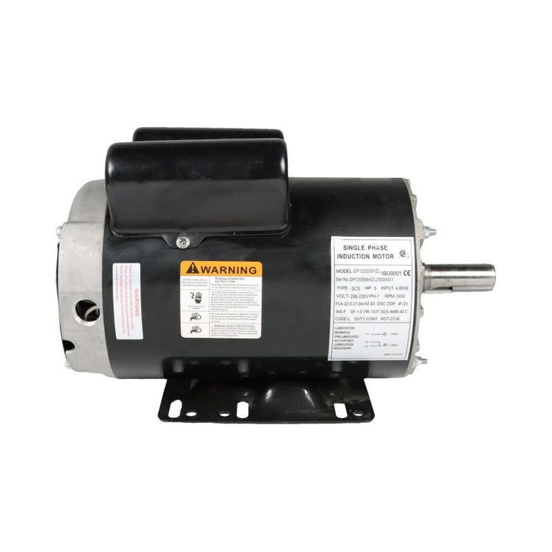 DURAFORCE 5 HP 1Phase Compressor Duty Electric Motor 230V 3450 RPM 56HZ143T 7/8'' Shaft