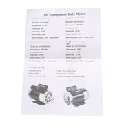 DURAFORCE 5 HP 1Phase Compressor Duty Electric Motor 230V 3450 RPM 56HZ143T 7/8'' Shaft
