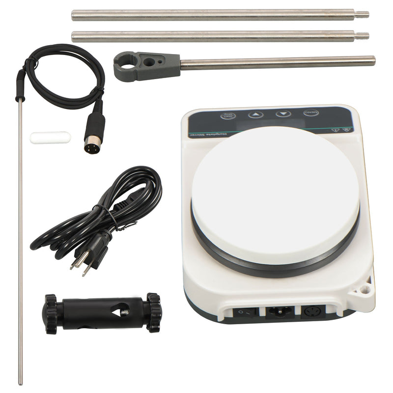 DURAFORCE Stirring Hot Plate with Probe Sensor, 3L Capacity, Timing Function 1500RPM