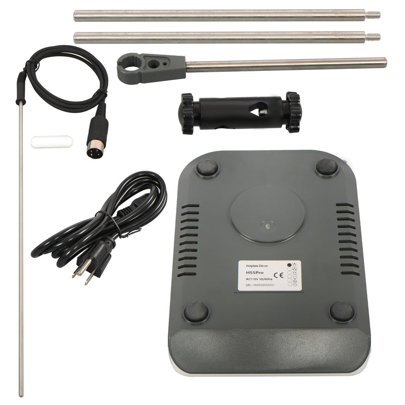 DURAFORCE Stirring Hot Plate with Probe Sensor, 3L Capacity, Timing Function 1500RPM