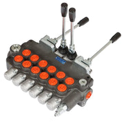 DURAFORCE 6 Spool With Joysticks 21GPM Hydraulic Backhoe Directional Control Valve