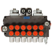 DURAFORCE 6 Spool With Joysticks 21GPM Hydraulic Backhoe Directional Control Valve