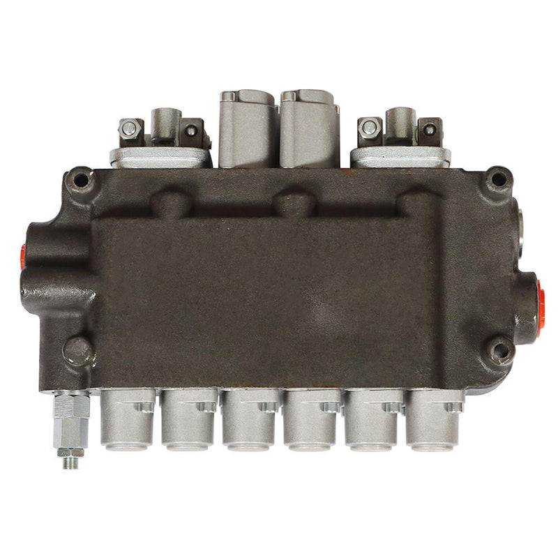 DURAFORCE 6 Spool With Joysticks 21GPM Hydraulic Backhoe Directional Control Valve