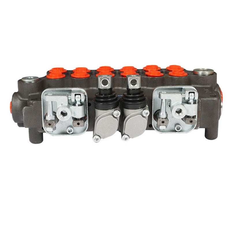 DURAFORCE 6 Spool With Joysticks 21GPM Hydraulic Backhoe Directional Control Valve