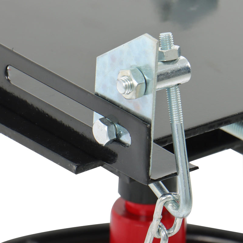 DURAFORCE 1322-1660lbs Capacity Hydraulic Transmission Jack 2 Stage Adjustable Telescoping