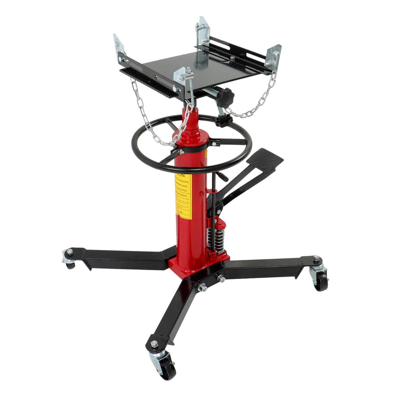 DURAFORCE 1322-1660lbs Capacity Hydraulic Transmission Jack 2 Stage Adjustable Telescoping