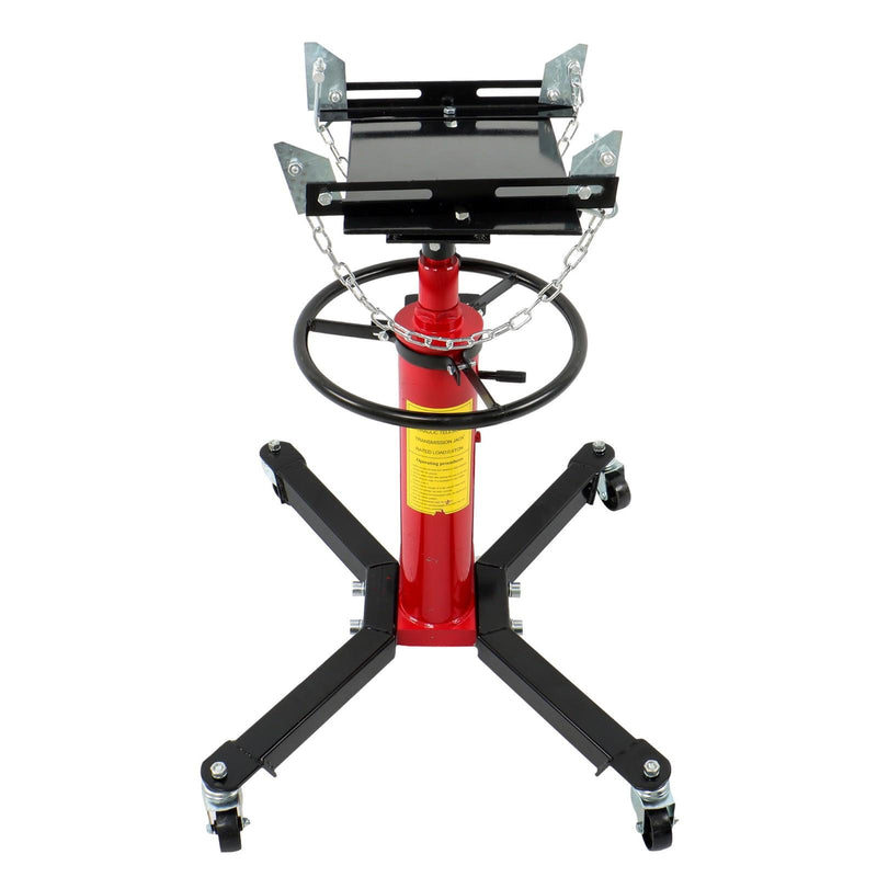 DURAFORCE 1322-1660lbs Capacity Hydraulic Transmission Jack 2 Stage Adjustable Telescoping