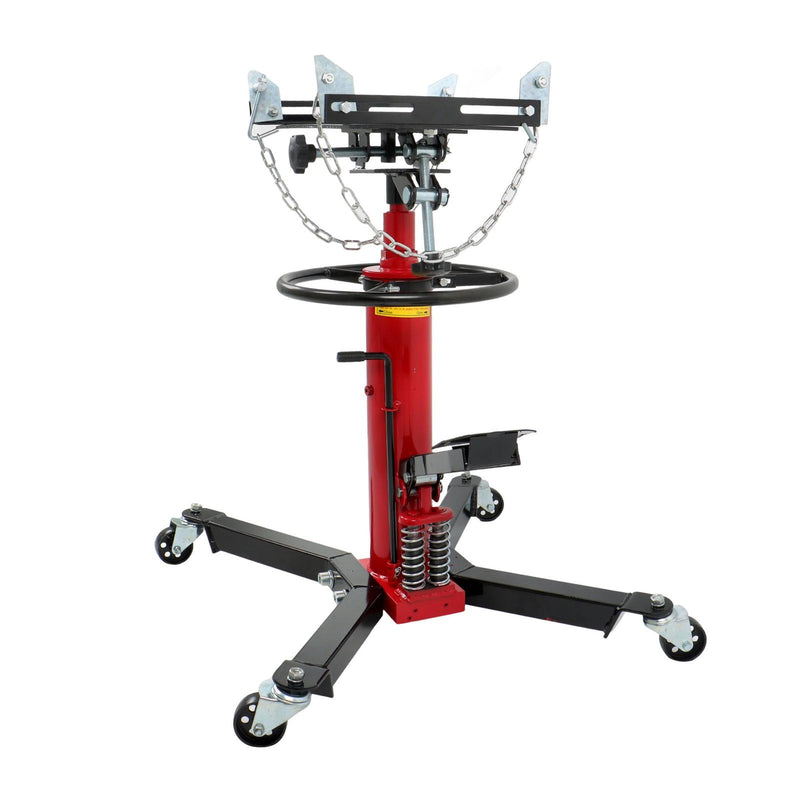 DURAFORCE 1322-1660lbs Capacity Hydraulic Transmission Jack 2 Stage Adjustable Telescoping