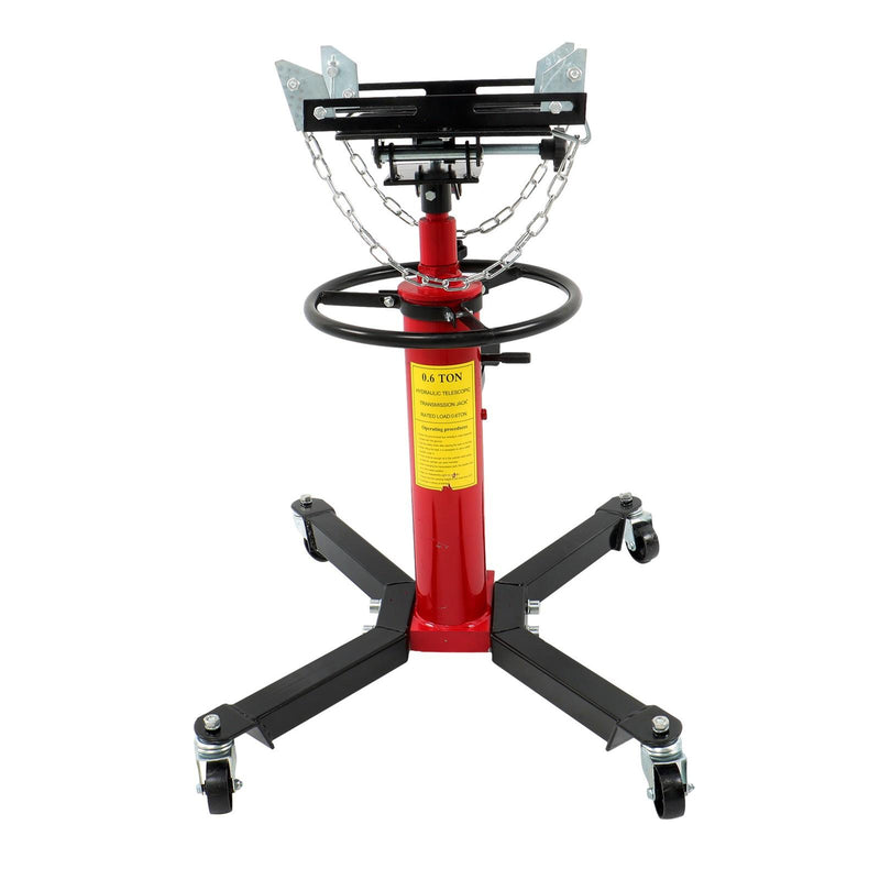 DURAFORCE 1322-1660lbs Capacity Hydraulic Transmission Jack 2 Stage Adjustable Telescoping