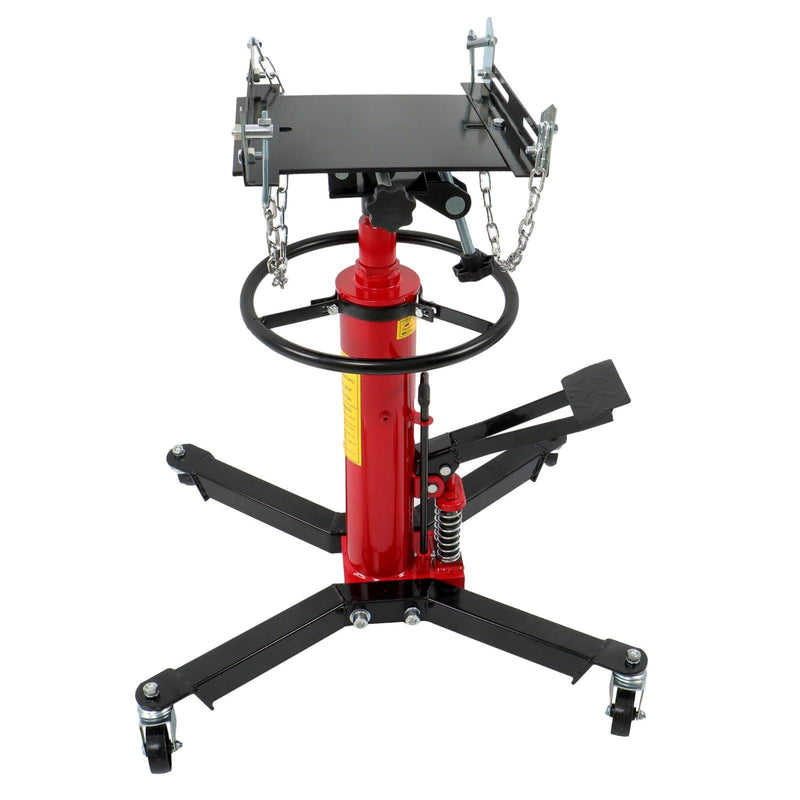DURAFORCE 1322-1660lbs Capacity Hydraulic Transmission Jack 2 Stage Adjustable Telescoping