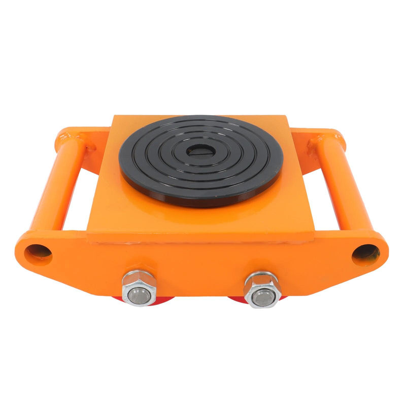 DURAFORCE 4 Pcs Heavy Duty Machinery Skates Dolly 360° Rotation 6T/13200Lbs With Handle