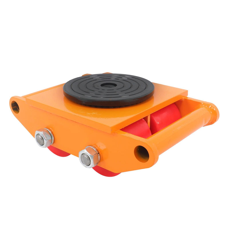 DURAFORCE 4 Pcs Heavy Duty Machinery Skates Dolly 360° Rotation 6T/13200Lbs With Handle