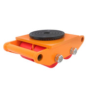 DURAFORCE 4 Pcs Heavy Duty Machinery Skates Dolly 360° Rotation 6T/13200Lbs With Handle