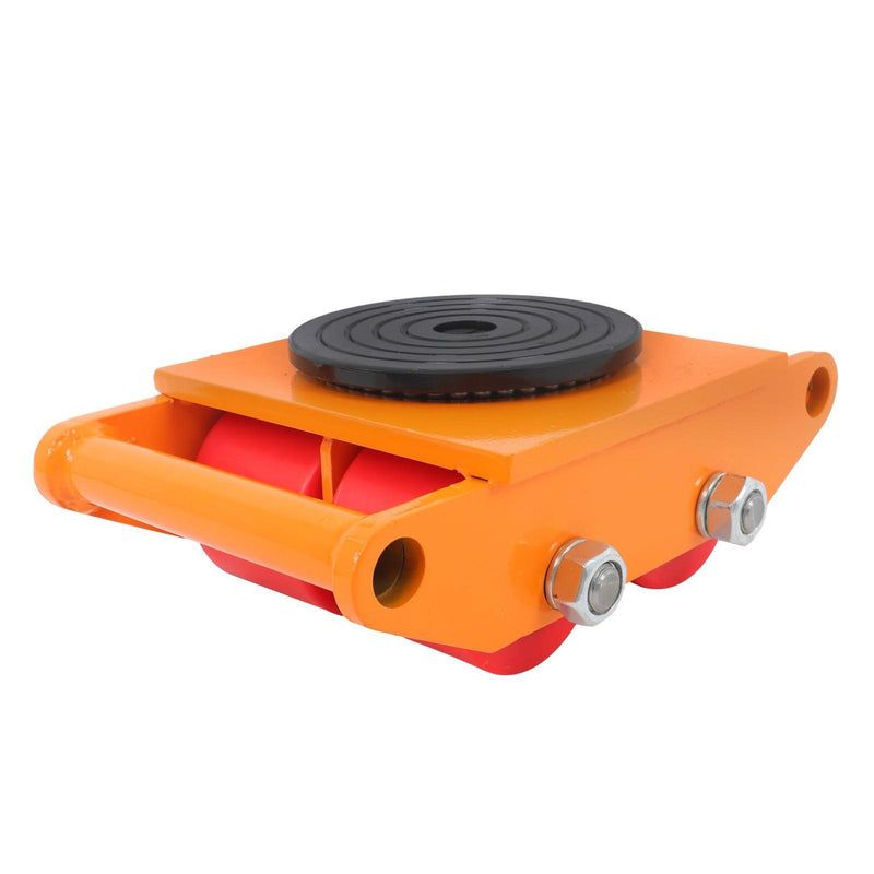 DURAFORCE 4 Pcs Heavy Duty Machinery Skates Dolly 360° Rotation 6T/13200Lbs With Handle