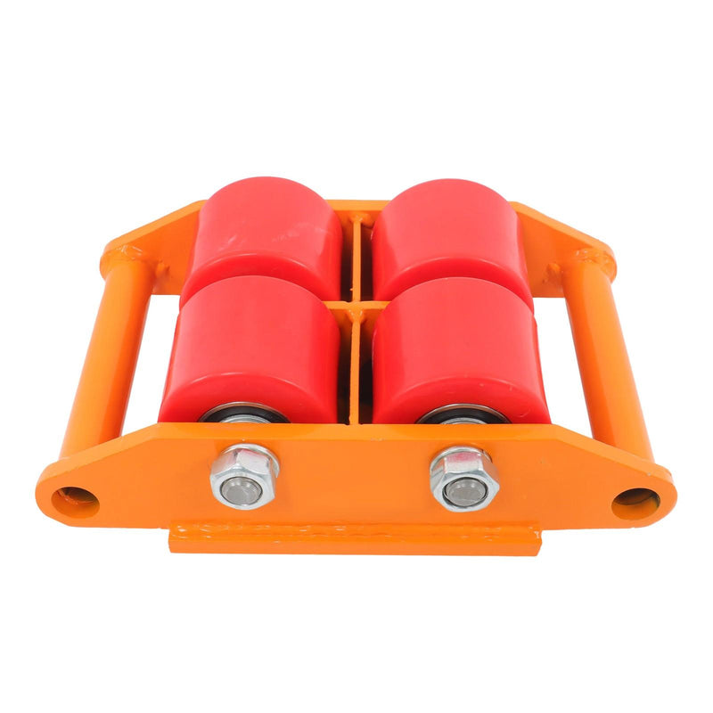 DURAFORCE 4 Pcs Heavy Duty Machinery Skates Dolly 360° Rotation 6T/13200Lbs With Handle