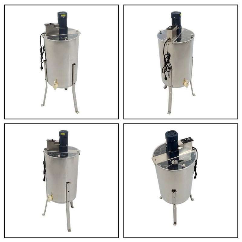 DURAFORCE Electric Honey Extractor Beekeeping Equipment Stainless Steel 2/4Frame 1300RPM