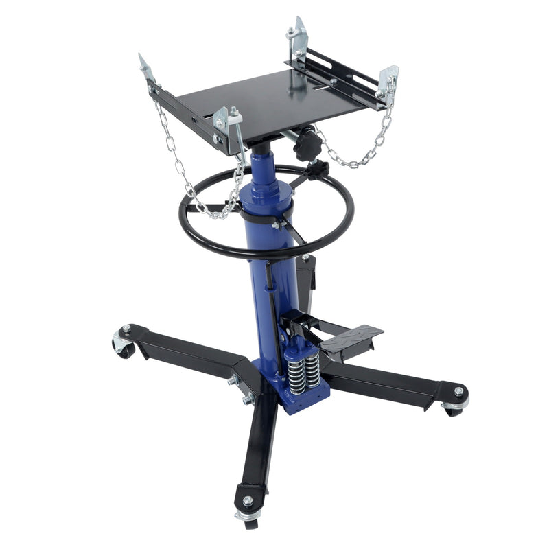 DURAFORCE 2 Stage Hydraulic Telescoping Jack 1322-1660lbs Capacity w/ 360° Swivel Wheels