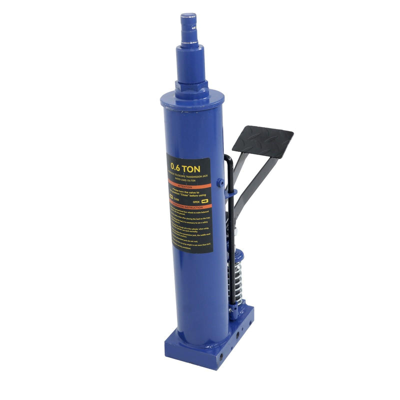 DURAFORCE 2 Stage Hydraulic Telescoping Jack 1322-1660lbs Capacity w/ 360° Swivel Wheels