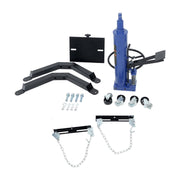 DURAFORCE 2 Stage Hydraulic Telescoping Jack 1322-1660lbs Capacity w/ 360° Swivel Wheels