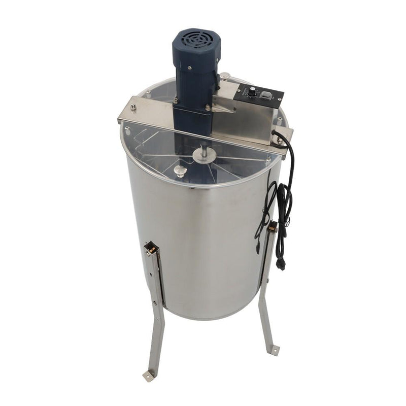 DURAFORCE 2/4 Frames Stainless Steel Electric Honey Extractor Beekeeping Equipment 1300RPM