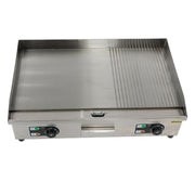 DURAFORCE Powerful 3000W Countertop Electric Griddle 30" Cooking Surface 122℉-572℉