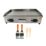 DURAFORCE Powerful 3000W Countertop Electric Griddle 30" Cooking Surface 122℉-572℉