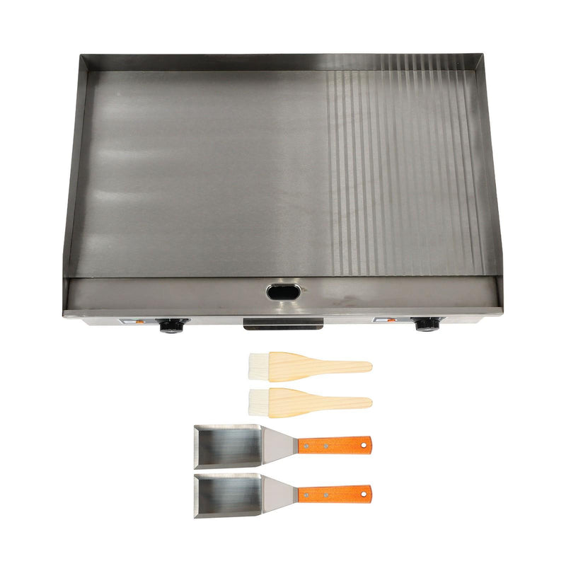 DURAFORCE Powerful 3000W Countertop Electric Griddle 30" Cooking Surface 122℉-572℉