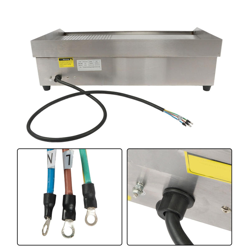 DURAFORCE Powerful 3000W Countertop Electric Griddle 30" Cooking Surface 122℉-572℉