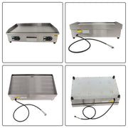 DURAFORCE Powerful 3000W Countertop Electric Griddle 30" Cooking Surface 122℉-572℉