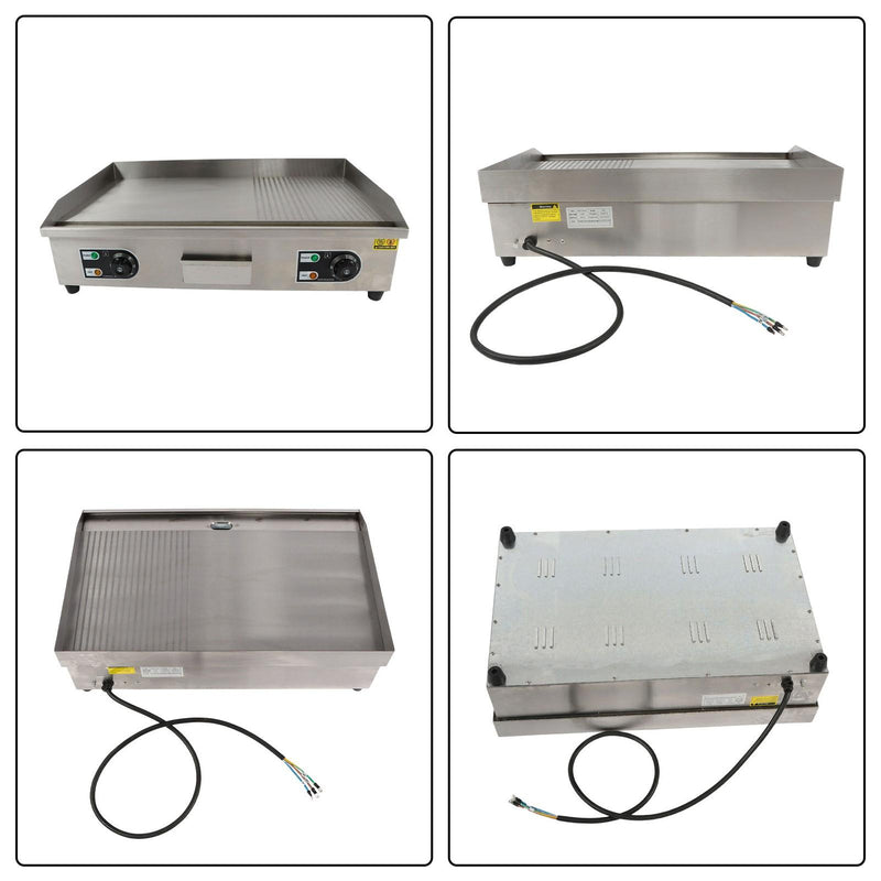 DURAFORCE Powerful 3000W Countertop Electric Griddle 30" Cooking Surface 122℉-572℉