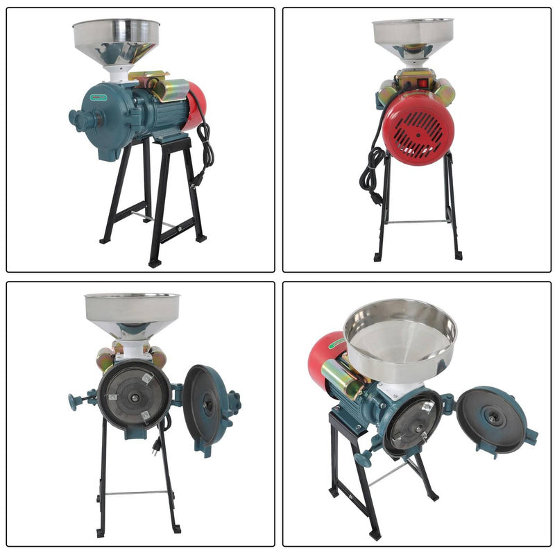 DURAFORCE New Electric Grinder Grain Mill 3000W Fits For Corn Wheat Feed Flour Grain Mill