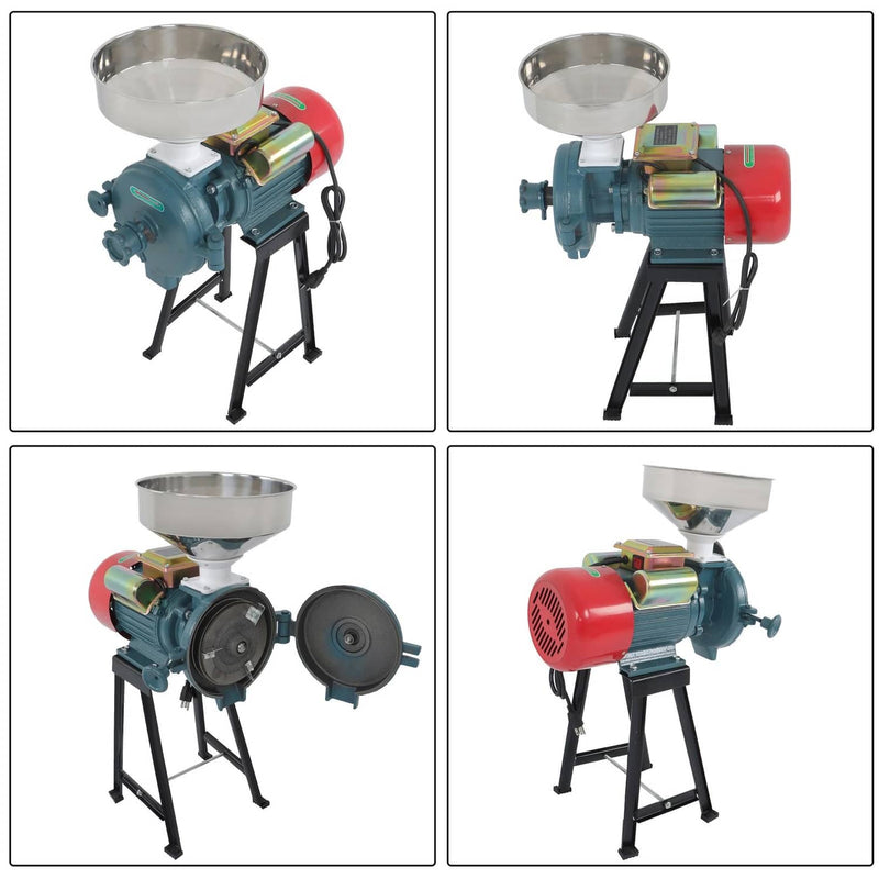 DURAFORCE 110V Grain Mill Electric Grinder Grain Mill 3000W Fit For Corn Wheat Feed Flour