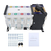 DURAFORCE ATS 400A 4P 110/220V Grid to AC Generator Industrial Automatic Transfer Switch