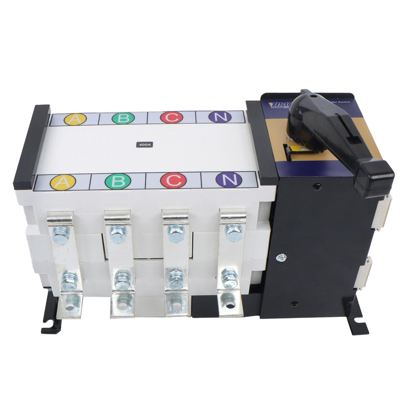 DURAFORCE ATS 400A 4P 110/220V Grid to AC Generator Industrial Automatic Transfer Switch