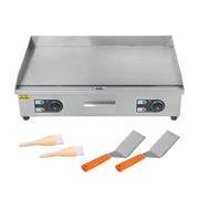 DURAFORCE 30" Flat Top Electric Grill 3000W Commercial Griddle Stainless Steel Countertop