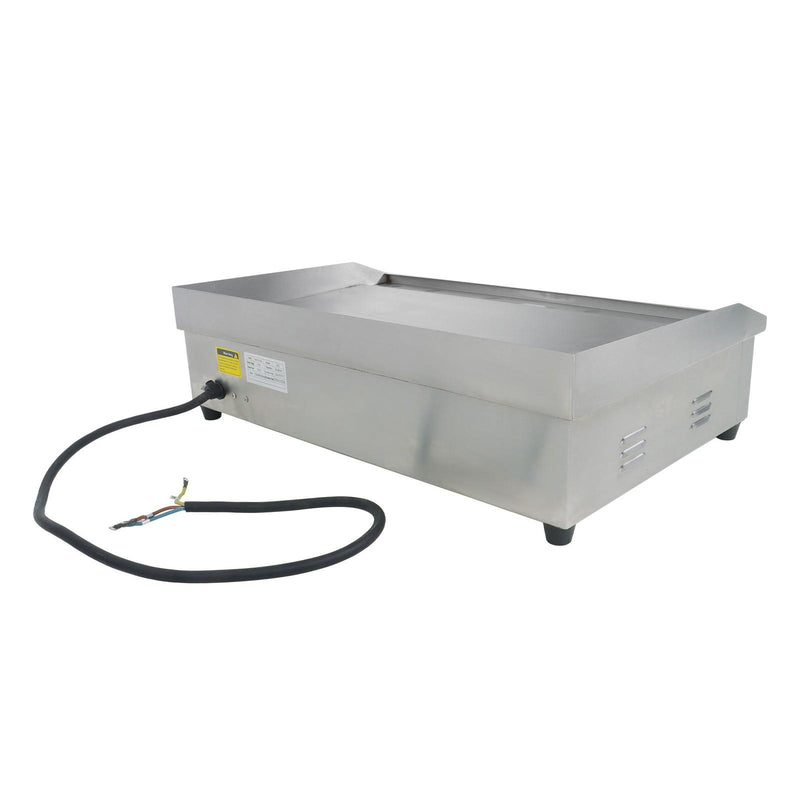 DURAFORCE 30" Flat Top Electric Grill 3000W Commercial Griddle Stainless Steel Countertop