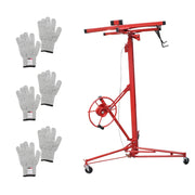 DURAFORCE Plasterboard Panel Sheetrock Hoist Lifter Carrier 16FT Drywall Lift With Gloves
