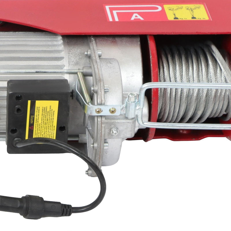 DURAFORCE 1600W 110V 2200lbs Electric Hoist 328ft Wireless & 14ft Wired Remote Control