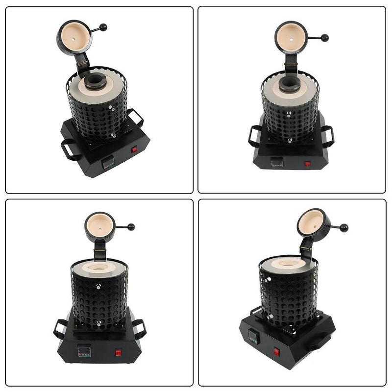DURAFORCE 3KG Melting Furnace 1400W 110V Fit For Gold Silver Refining Casting Furnace