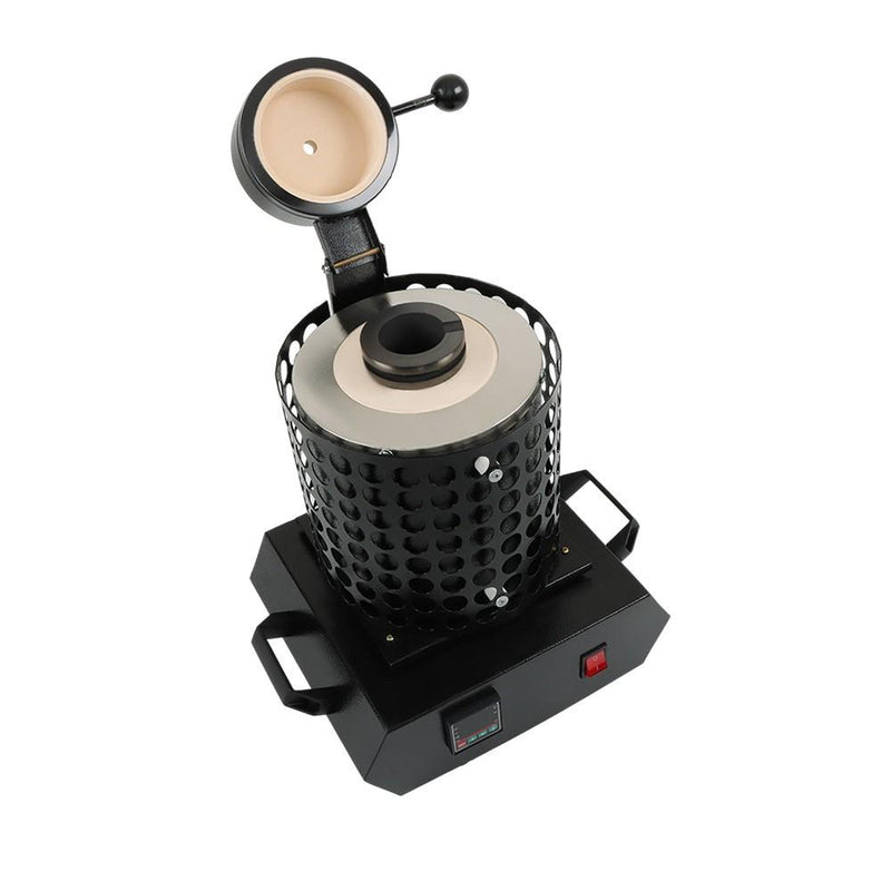 DURAFORCE 3KG Melting Furnace 1400W 110V Fit For Gold Silver Refining Casting Furnace
