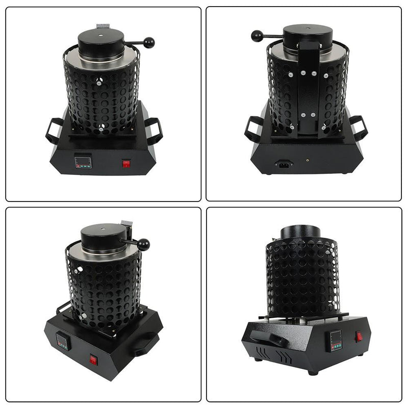 DURAFORCE 3KG Melting Furnace 1400W 110V Fit For Gold Silver Refining Casting Furnace
