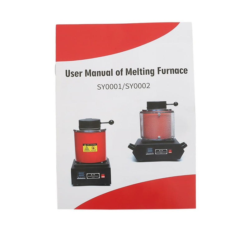 DURAFORCE 3KG Melting Furnace 1400W 110V Fit For Gold Silver Refining Casting Furnace