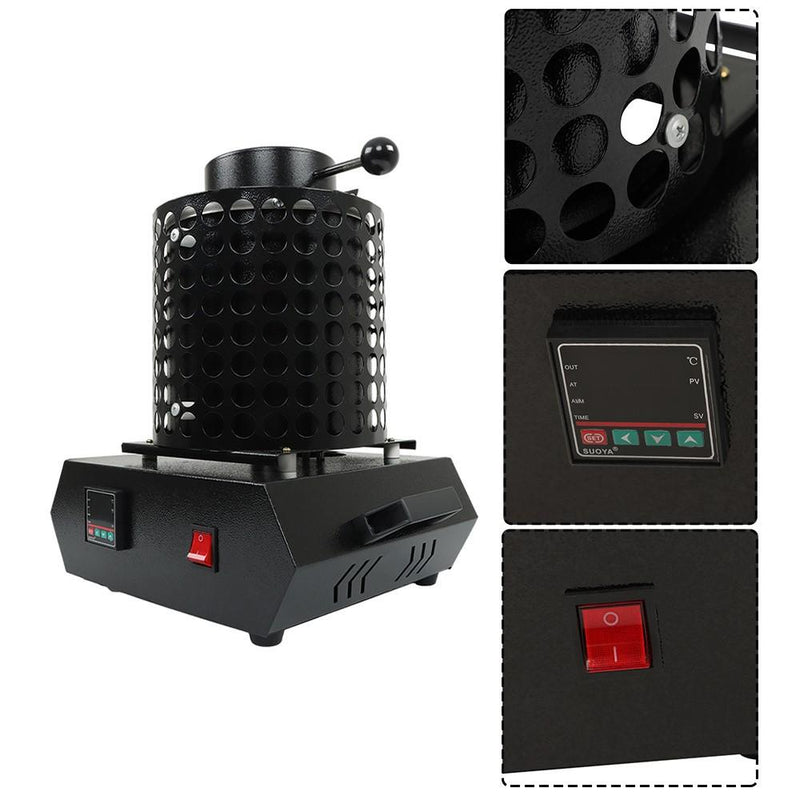 DURAFORCE 3KG Melting Furnace 1400W 110V Fit For Gold Silver Refining Casting Furnace